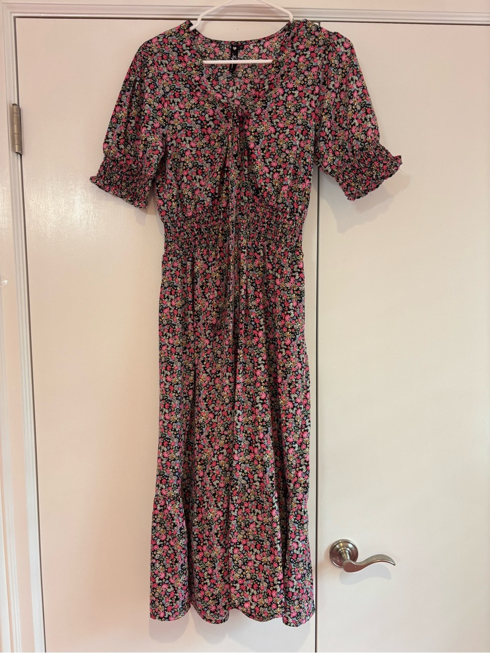 Floral Tie-Front Midi/maxi Dress